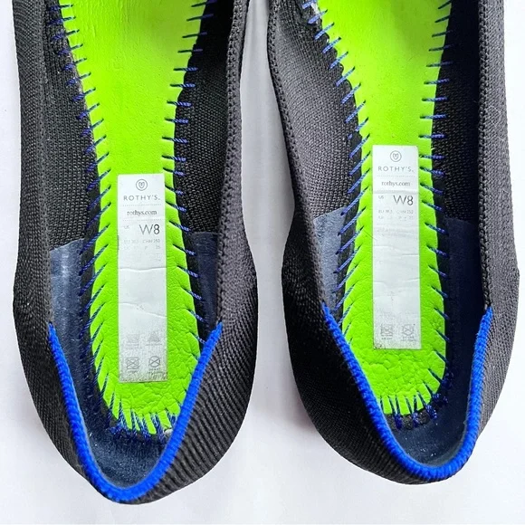 Rothy’s The Point II Black Minimalist Pointy Flats Size 8 - Picture 8 of 14